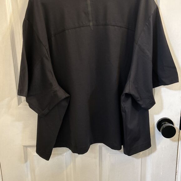 NWT All in Motion Women’s Plus Size Supima Cotton Short Sleeve Top Black 3X - Picture 10 of 16